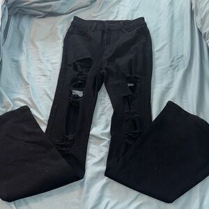 SHEIN Black Denim Jeans
